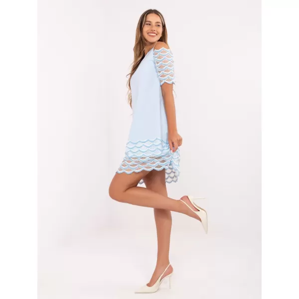  Dámské šaty LAKERTA LK-SK-506654.52 LIGHT BLUE 