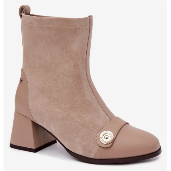  Dámské kotníkové boty MACIEJKA K7819-04/00-7 BEIGE 