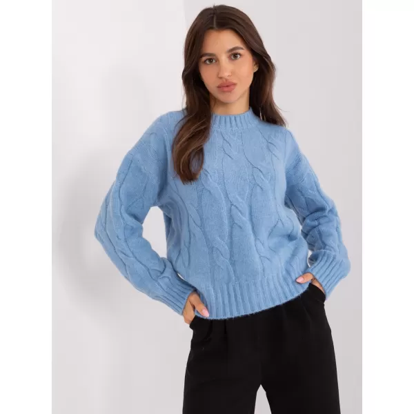  Dámský svetr FACTORY PRICE AT-SW-0146.10P LIGHT BLUE 