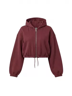Dámská mikina URBAN CLASSICS TB8635-00606 BURGUNDY