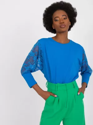 Dámská halenka RUE PARIS RV-BZ-7551.19 DARK BLUE