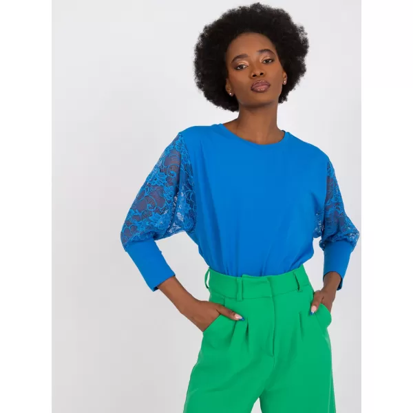  Dámská halenka RUE PARIS RV-BZ-7551.19 DARK BLUE 