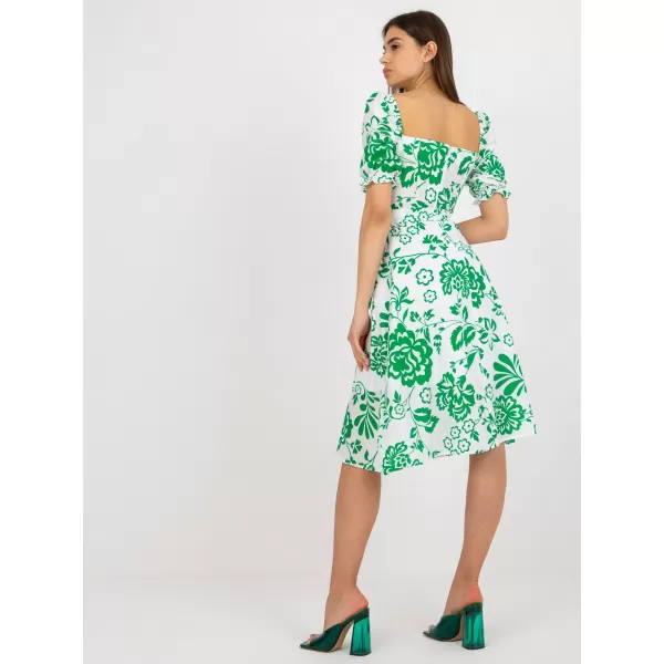  Dámské šaty LAKERTA LK-SK-508944.45P WHITE-GREEN 