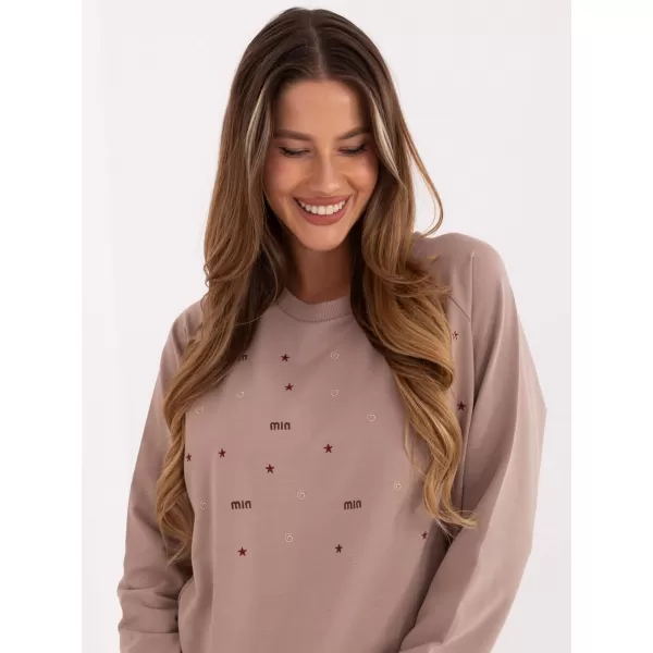  Dámská halenka RELEVANCE RV-BZ-A876.52 DARK BEIGE 