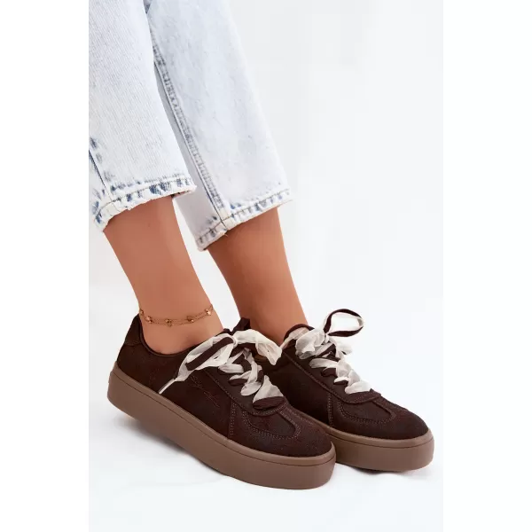  Dámské tenisky BIG STAR SHOES UU274004 BROWN 
