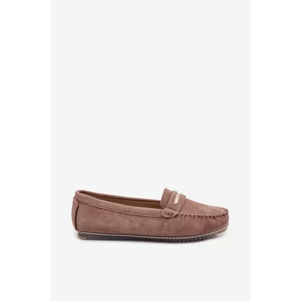  Dámské mokasíny S.BARSKI LR61-7029 DARK BROWN 