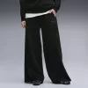 Dámské tepláky PUMA CLASS RELAXED WIDE LEG PANTS 69401301 PUMA BLACK
