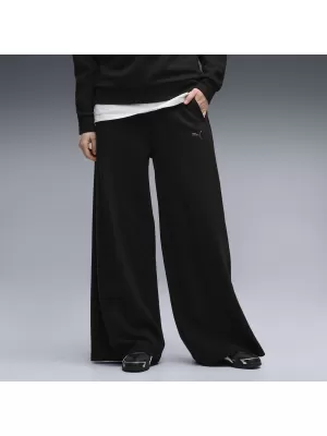 Dámské tepláky PUMA CLASS RELAXED WIDE LEG PANTS 69401301 PUMA BLACK