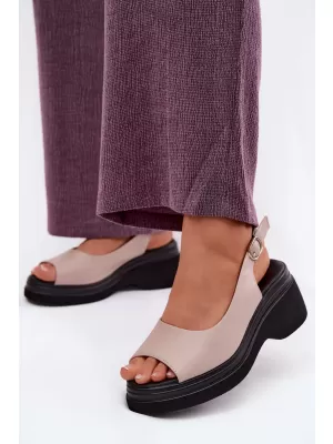 Dámské sandály VINCEZA 66936 BEIGE