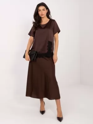 Dámská halenka ITALY MODA MI-BZ-3297.28 BROWN