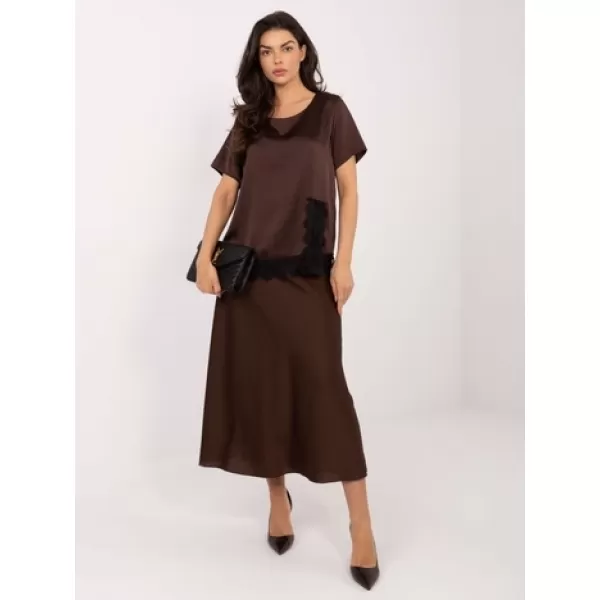  Dámská halenka ITALY MODA MI-BZ-3297.28 BROWN 