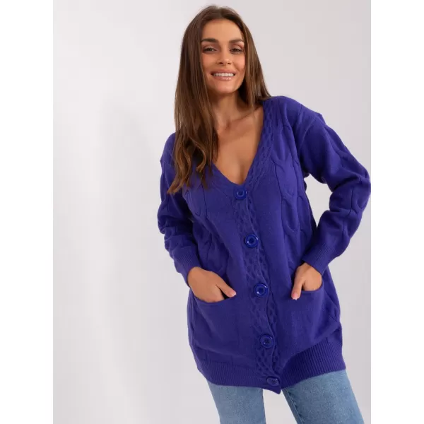  Dámský kardigan WOOL FASHION ITALIA AT-SW-2241.36P VIOLET 