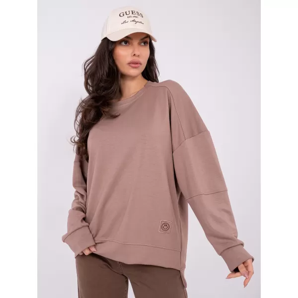 Dámská mikina RUE PARIS RV-BL-A1063.96 DARK BEIGE 