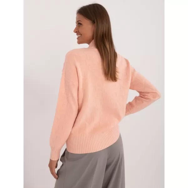  Dámský svetr WOOL FASHION ITALIA AT-SW-2339.54 PEACH AMBER 
