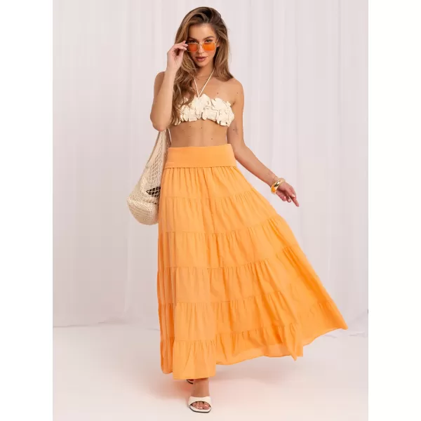  Dámská sukně ITALY MODA IT-SD-FL9357MSL.56 BRIGHT ORANGE 