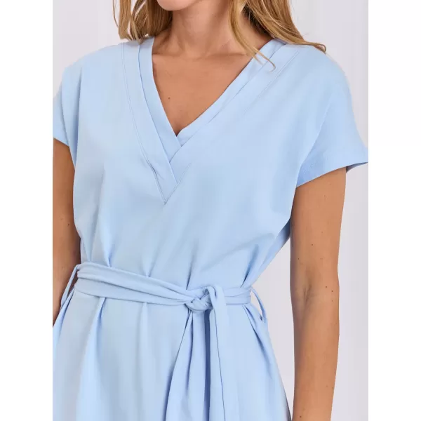  Dámské šaty RUE PARIS RV-SK-A1448.21 LIGHT BLUE 