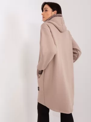 Dámská mikina RELEVANCE RV-BL-9225.96P DARK BEIGE