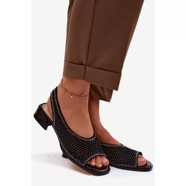  Dámské sandály D&A CR61-3131 BLACK 