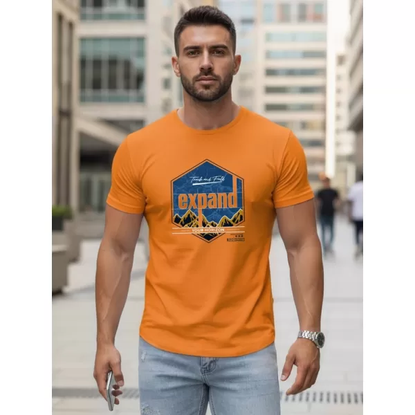  Pánské triko DSTREET ORANŽOVÁ 