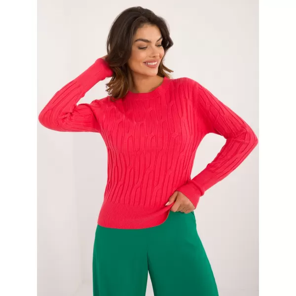  Dámský svetr WOOL FASHION ITALIA AT-SW-2338-2.61 CORAL 