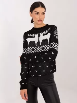 Dámský svetr ITALY MODA MI-SW-19128.34 NOIRE