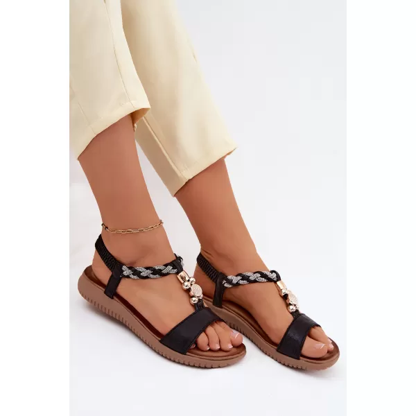  Dámské sandály S.BARSKI KV61-6051 BLACK 