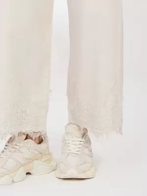 Dámské kalhoty RUE PARIS IT-SP-FL9995.57 LIGHT BEIGE