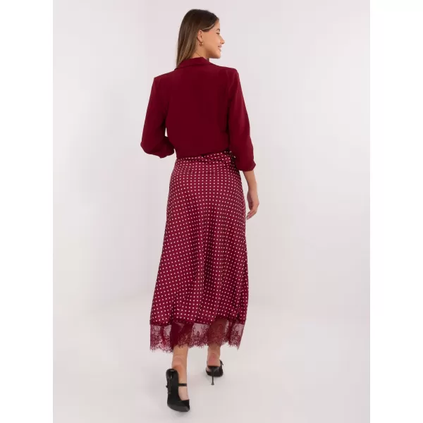  Dámská sukně RUE PARIS MI-SD-4213.52 BURGUNDY 