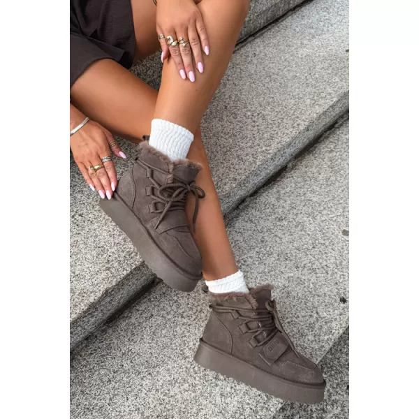  Dámské boty BIG STAR SHOES UU274315 BROWN/BEIGE SHADOWS 