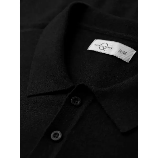  Pánská triko s límečkem OMBRE OM-POLS-0151 BLACK 