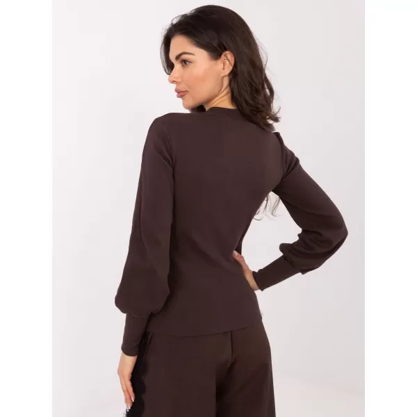  Dámská halenka RUE PARIS RV-BZ-5223.15 DARK BROWN 
