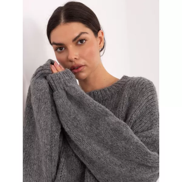  Dámský svetr ITALY MODA MI-SW-1909.68 DARK GREY 