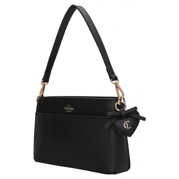  Kabelka Charm London Cambridge W01060 Black BLACK 
