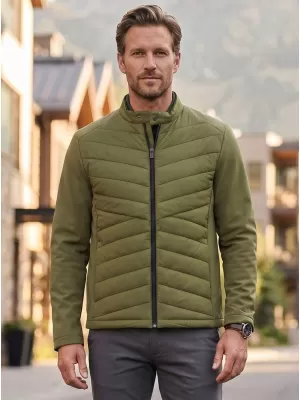 Pánská hybridní bunda MALFINI PREMIUM CROSS 555 AVOCADO GREEN