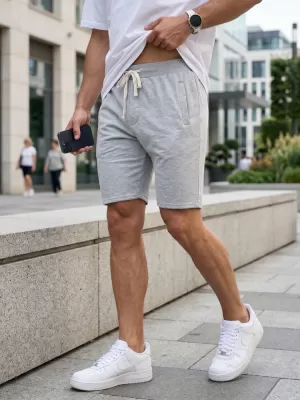 Pánské kraťasy DSTREET SVĚTLE ŠEDÁ