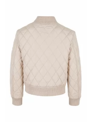 Dívčí prošívaná bunda URBAN CLASSICS UCK806-02903 WHITE SAND