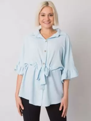 Dámská halenka RUE PARIS CHA-BZ-3576.25 LIGHT BLUE