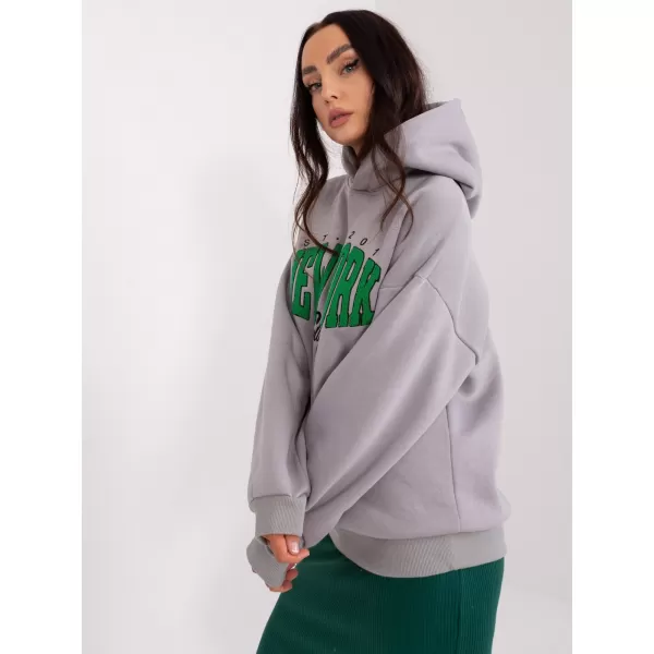  Dámská mikina MY RED LIPS EM-BL-656-4.96P GRAY 