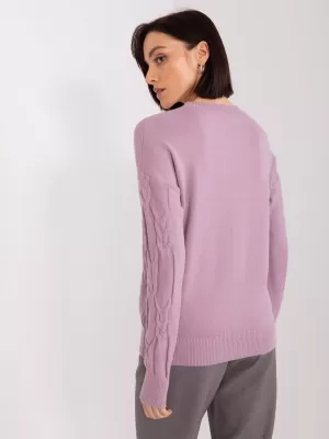 Dámský svetr WOOL FASHION ITALIA AT-SW-2340.43 VIOLET