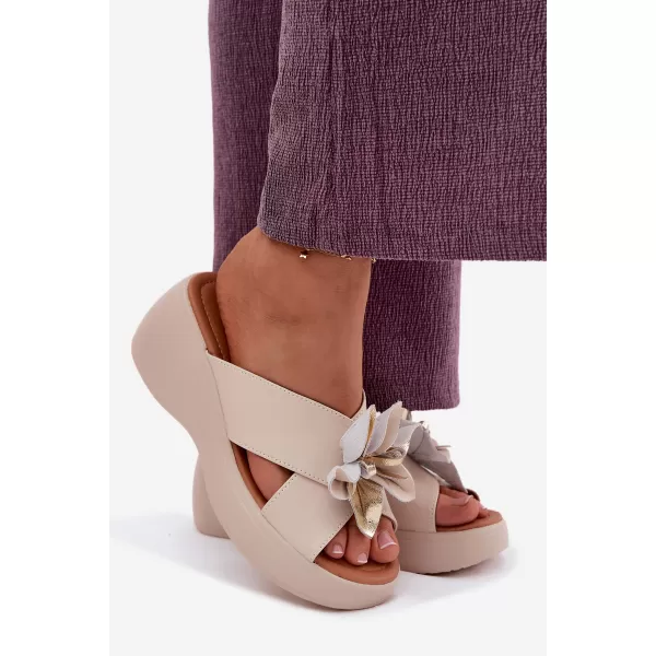  Dámské pantofle VINCEZA 41511 BEIGE 
