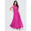 Dámské šaty LARICA LA-OM-DLR411 FUCHSIA