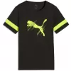 Dětské triko PUMA ATTACANTO LOGO JERSEY JR 66104603 PUMA BLACK/LIME SQUEEZE