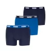 Pánské boxerky PUMA MEN BOXERS 3P 94713006 BLUE COMBO