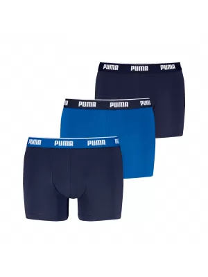 Pánské boxerky PUMA MEN BOXERS 3P 94713006 BLUE COMBO