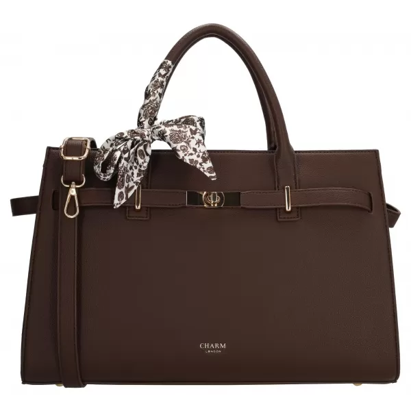  Shopper taška Charm London The Hamptons W01592 Dark brown DARK BROWN 