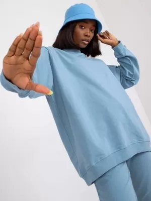 Dámská mikina BASIC FEEL GOOD AP-BL-A-R001 LIGHT BLUE