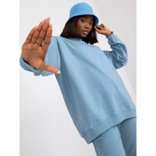  Dámská mikina BASIC FEEL GOOD AP-BL-A-R001 LIGHT BLUE 