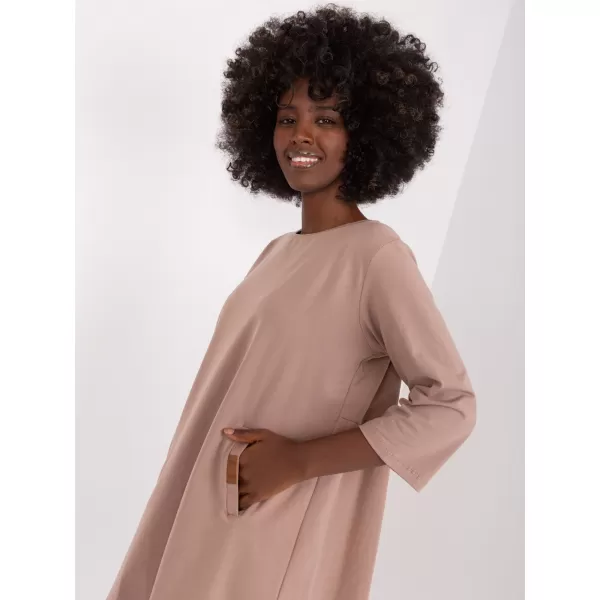  Dámské šaty RELEVANCE RV-SK-6274.36P DARK BEIGE 