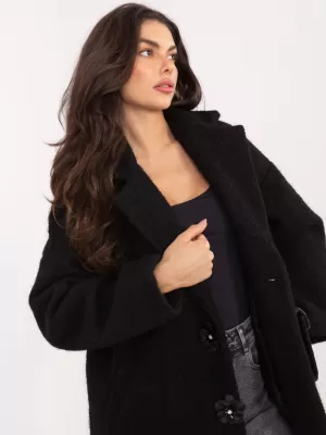Dámský kabát FACTORY PRICE IT-PL-96965.19 NOIRE