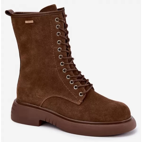  Dámské boty BIG STAR SHOES UU274611 BROWN/BEIGE 